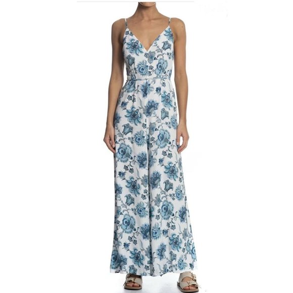 TIGERLILY Aliki Blue Floral Wide Leg Jumpsuit NWT RRP$180 - Picture 7 of 16